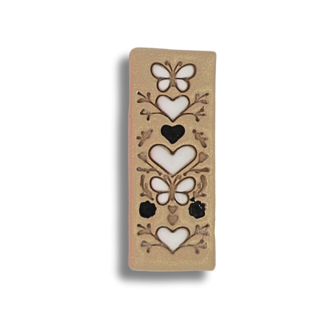 Butterfly Heart Dangle - Polymer Clay Cutter