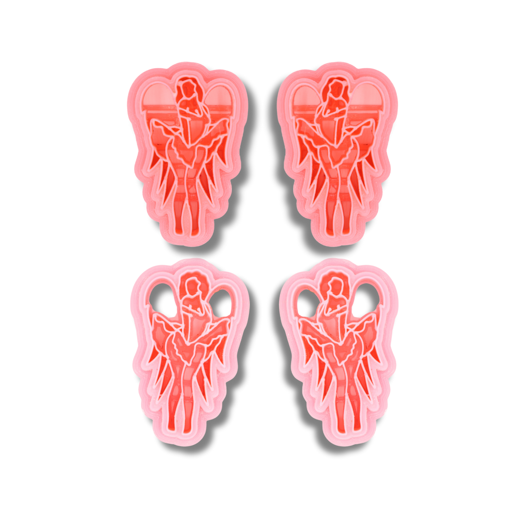 Pinup Cupid - Polymer Clay Cutter