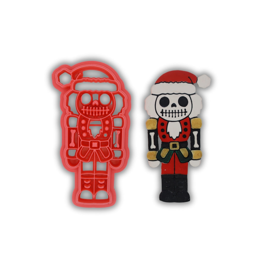 Skeleton Nutcracker Ornament - XL Polymer Clay Cutter