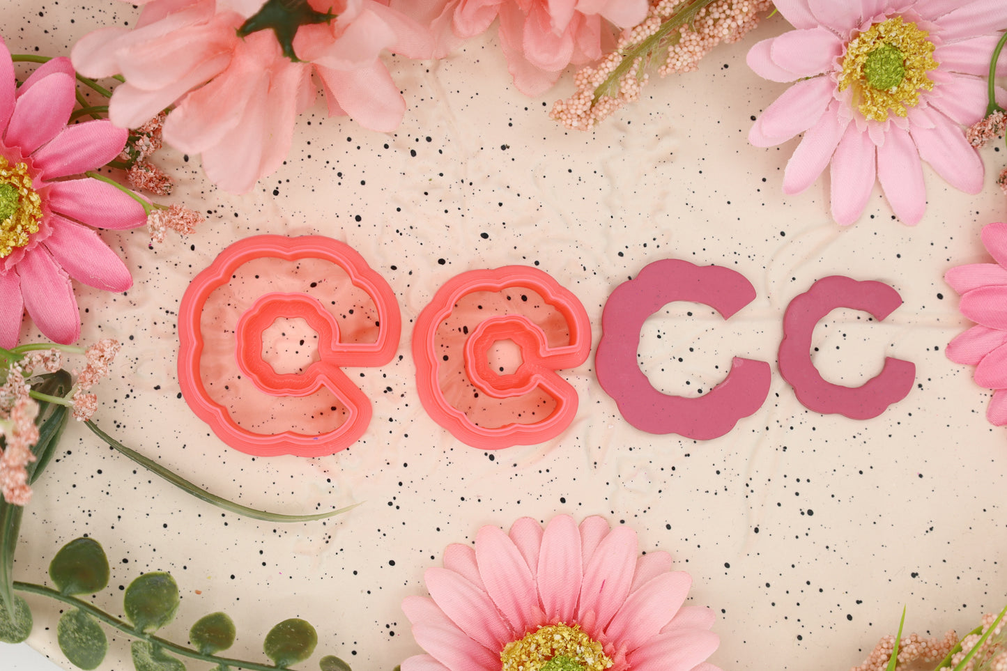 Floral Hoop - Polymer Clay Cutter