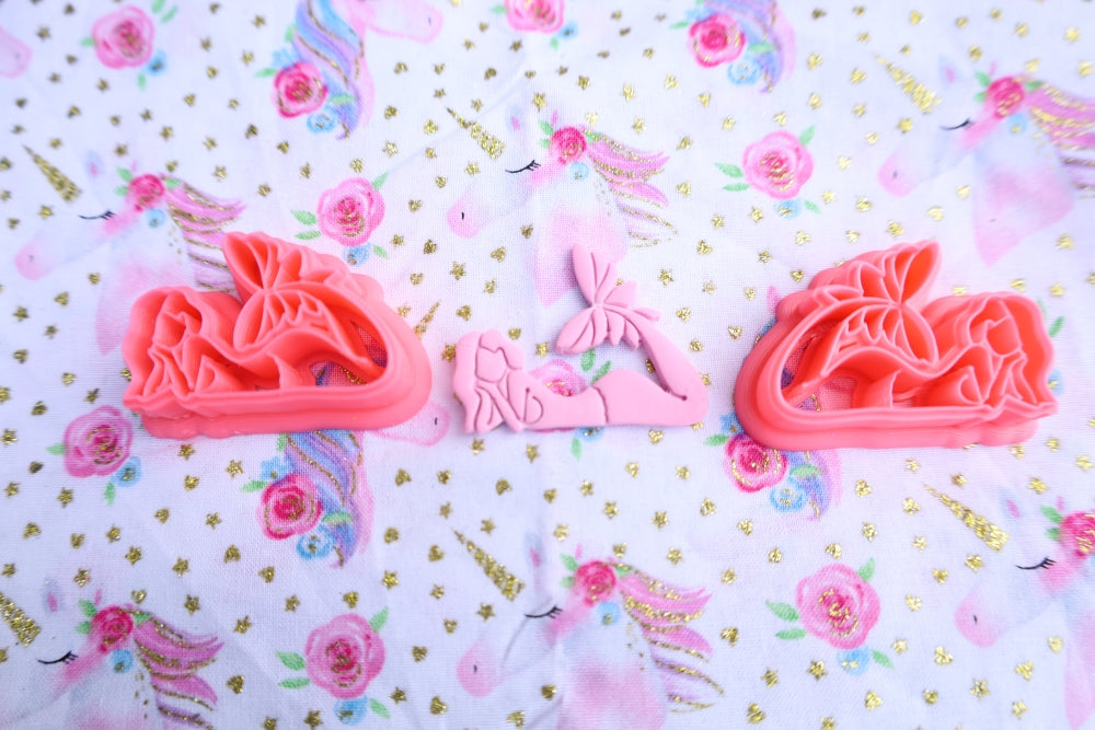 Butterfly Tail Mermaid - Polymer Clay Cutter