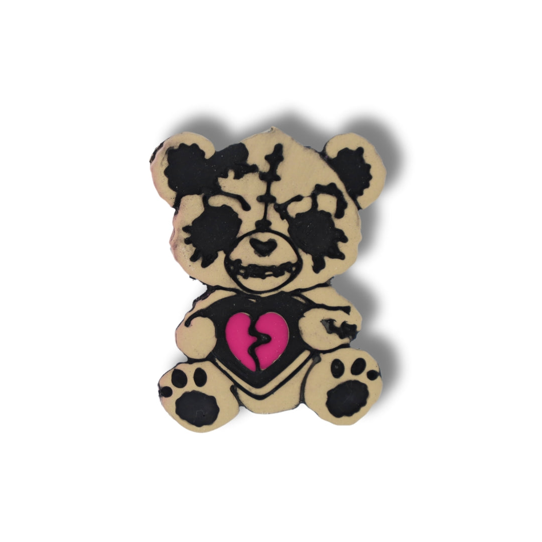 Exposed Heart Teddy Bear - Polymer Clay Cutter