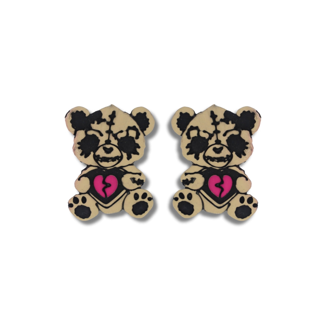 Exposed Heart Teddy Bear - Polymer Clay Cutter