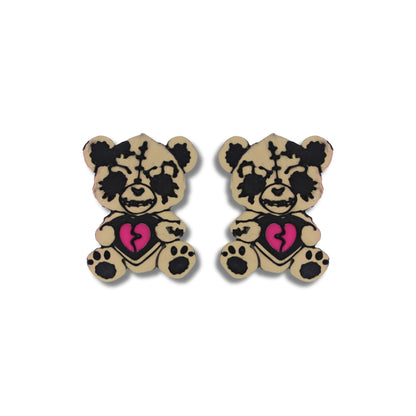 Exposed Heart Teddy Bear - Polymer Clay Cutter