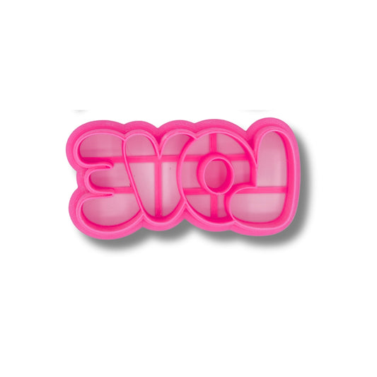 Love Hair Barrette - Polymer Clay Cutter