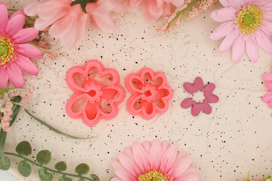 Floral Hoop - Polymer Clay Cutter