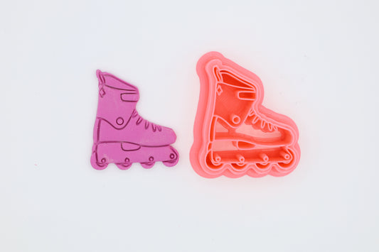 Ken and Barbie's Skates - Polymer Clay Cutter