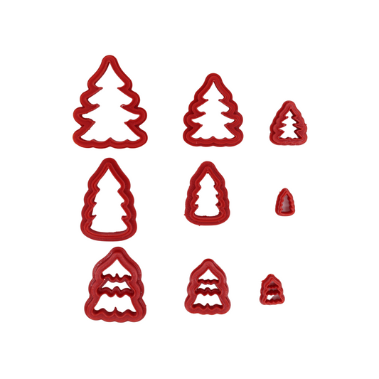Christmas Tree Set - Polymer Clay Cutters